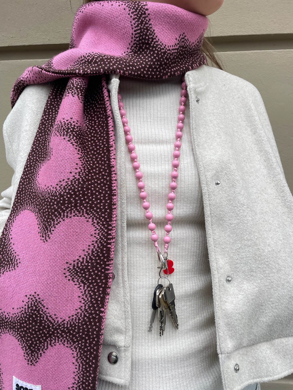 Schlüsselkette Rosa