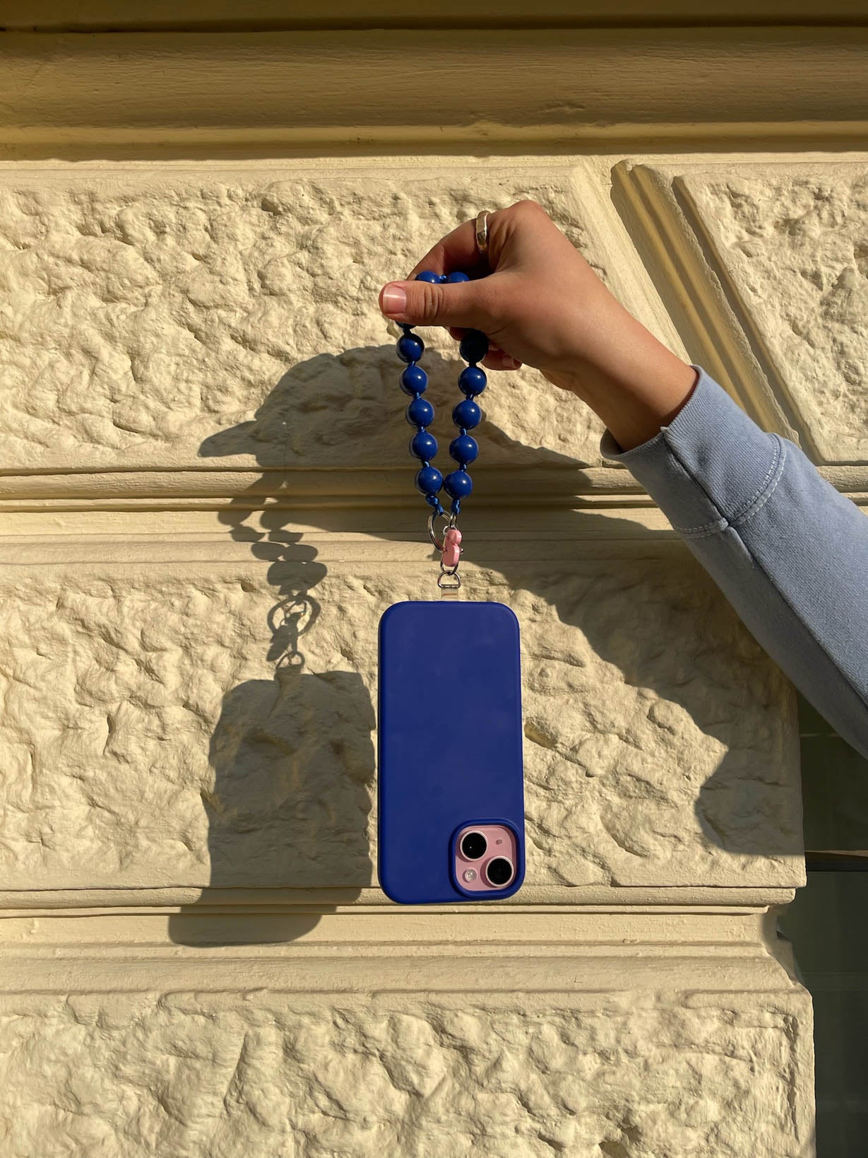 Kurze Schlüsselkette Dunkelblau