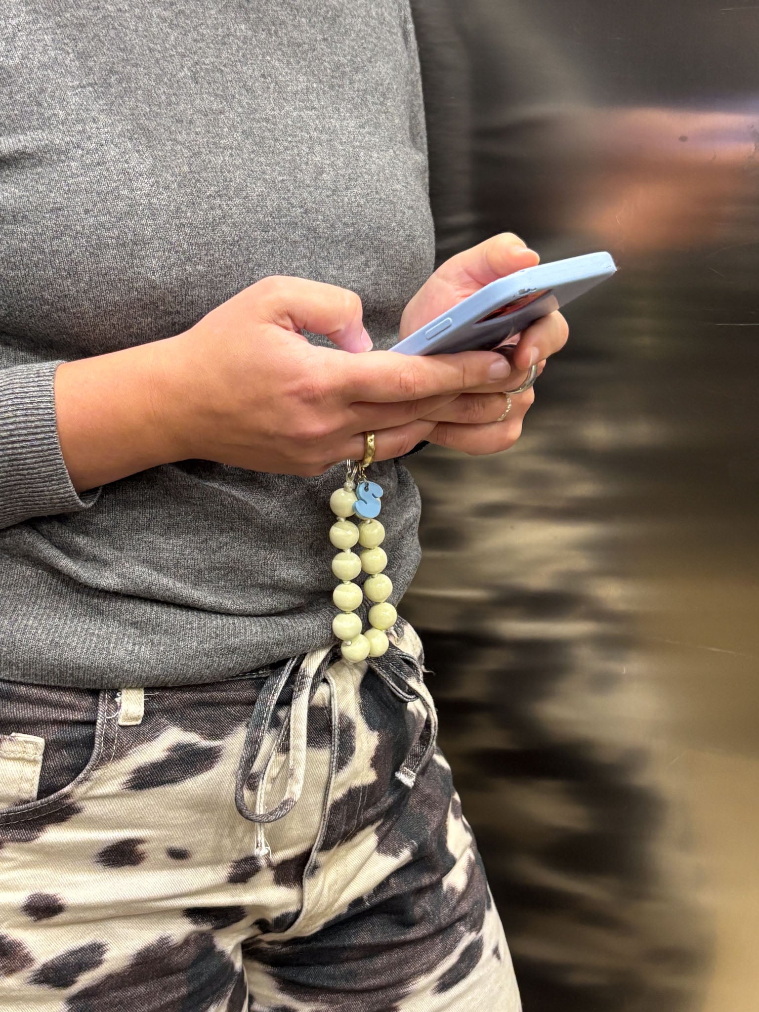 Kurze Schlüsselkette Butter