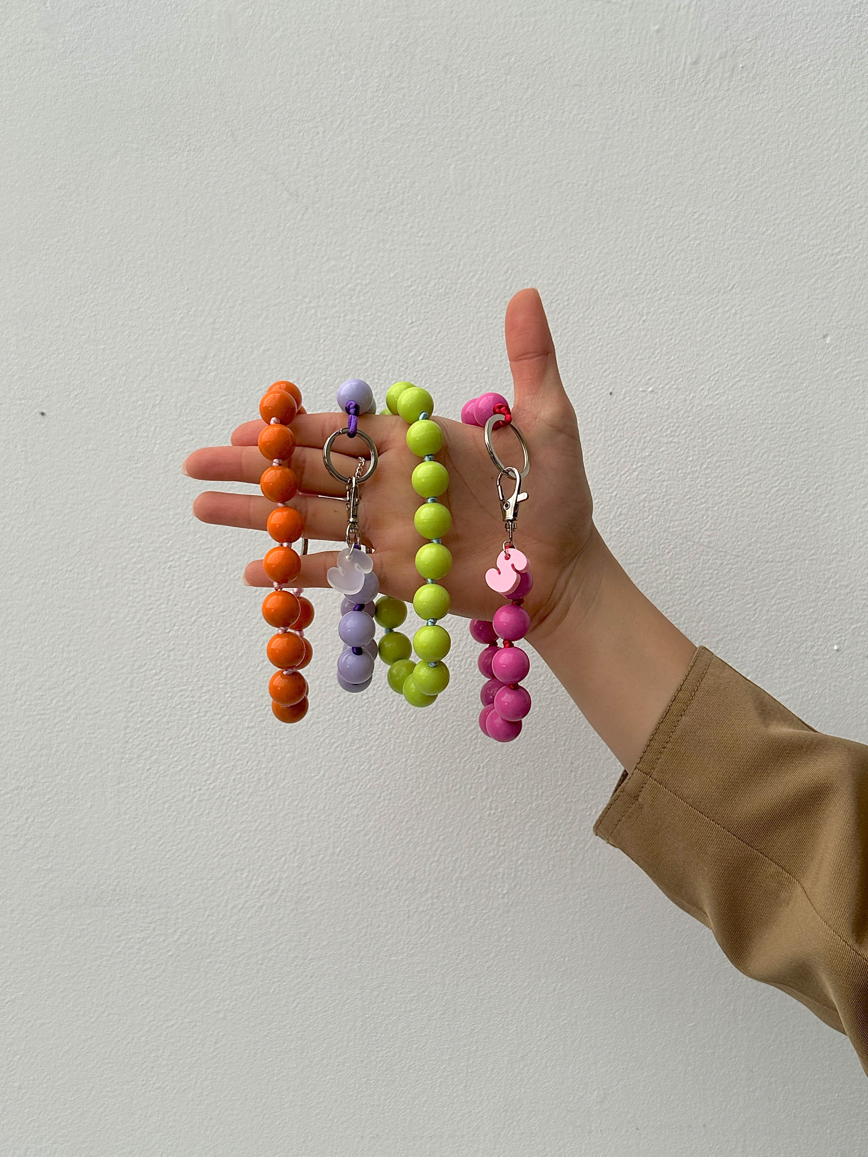 Kurze Schlüsselkette Flieder