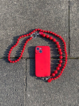 Kurze Schlüsselkette Rot