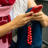 Kurze Schlüsselkette Rot