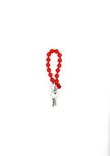 Kurze Schlüsselkette Rot