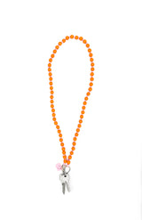Schlüsselkette Orange/Rosa
